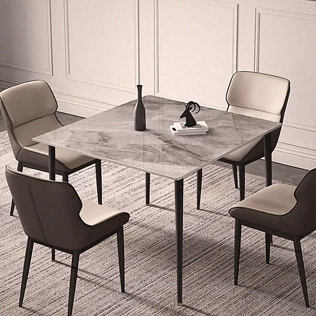 XXL Marmor Esstisch Esszimmertisch Küchentisch Couchtisch Metall-Gestell schwarz