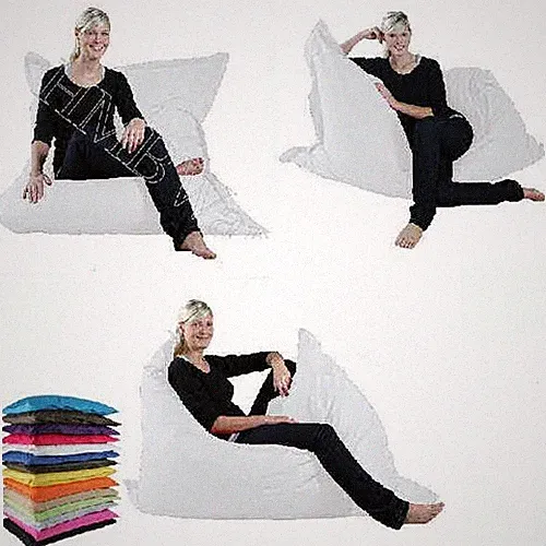 XXL Sitzsack 140x180 cm Riesensitzsack Indoor Outdoor mit Innensack gefüllt