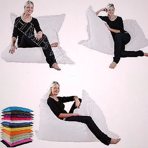 XXL Sitzsack 140x180 cm Riesensitzsack Indoor Outdoor mit Innensack gefüllt