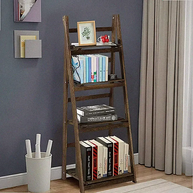 XXL Standregal Blumentreppe Holz 4 Stöckiger Bücherrgeal Küchenregal Wohnzimmer