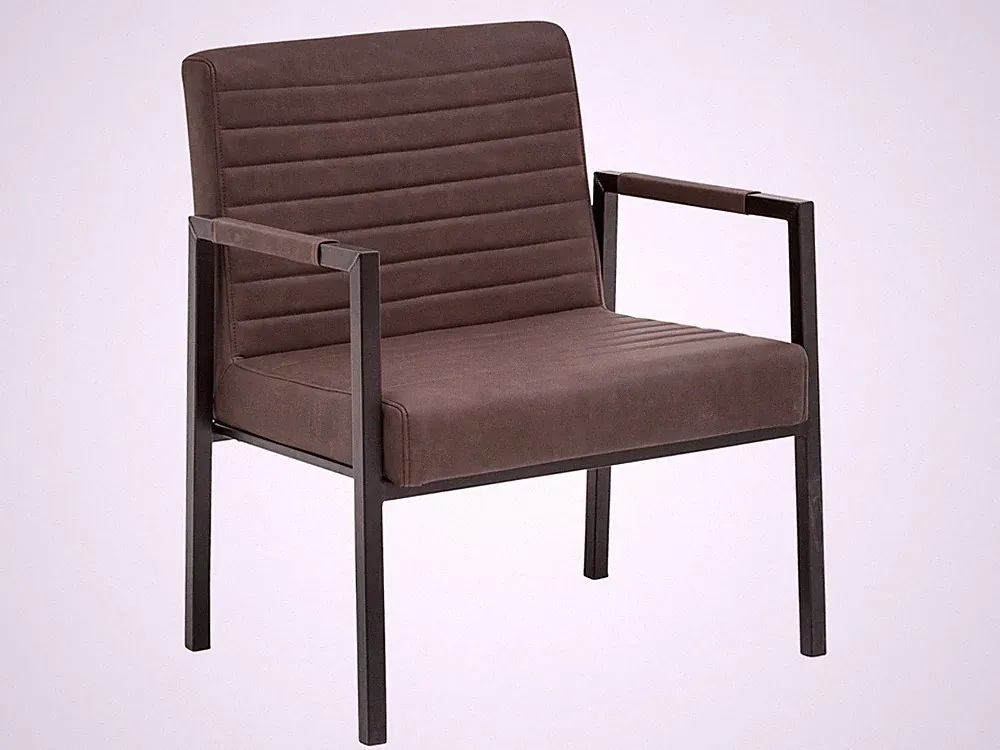XXL Stuhl Wellington Kunstleder braun mit Armlehne bis 250kg Schwerlaststuhl Neu