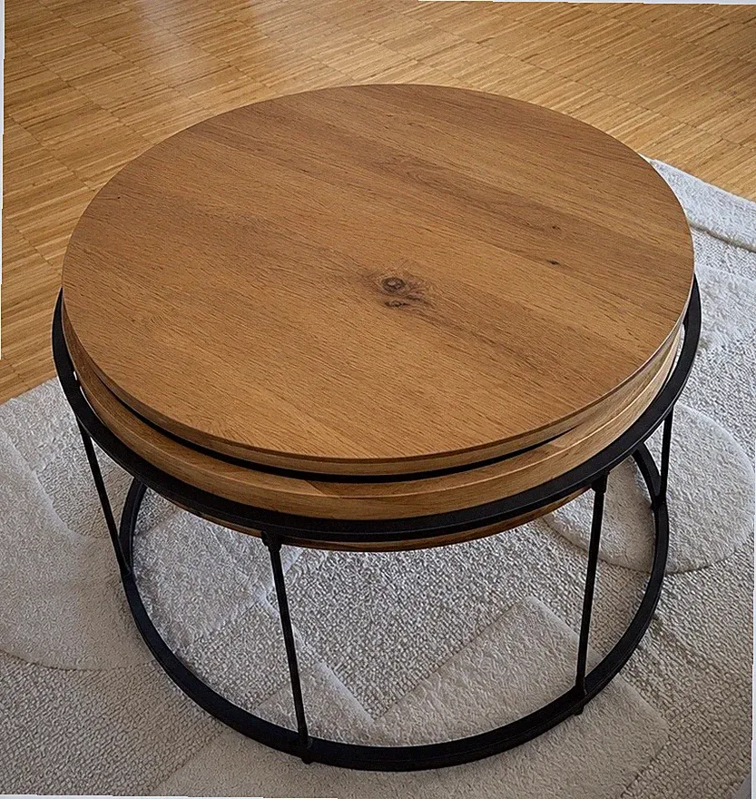 XXXLutz Couchtisch mit Stauraum – Eiche Optik – Wie neu
