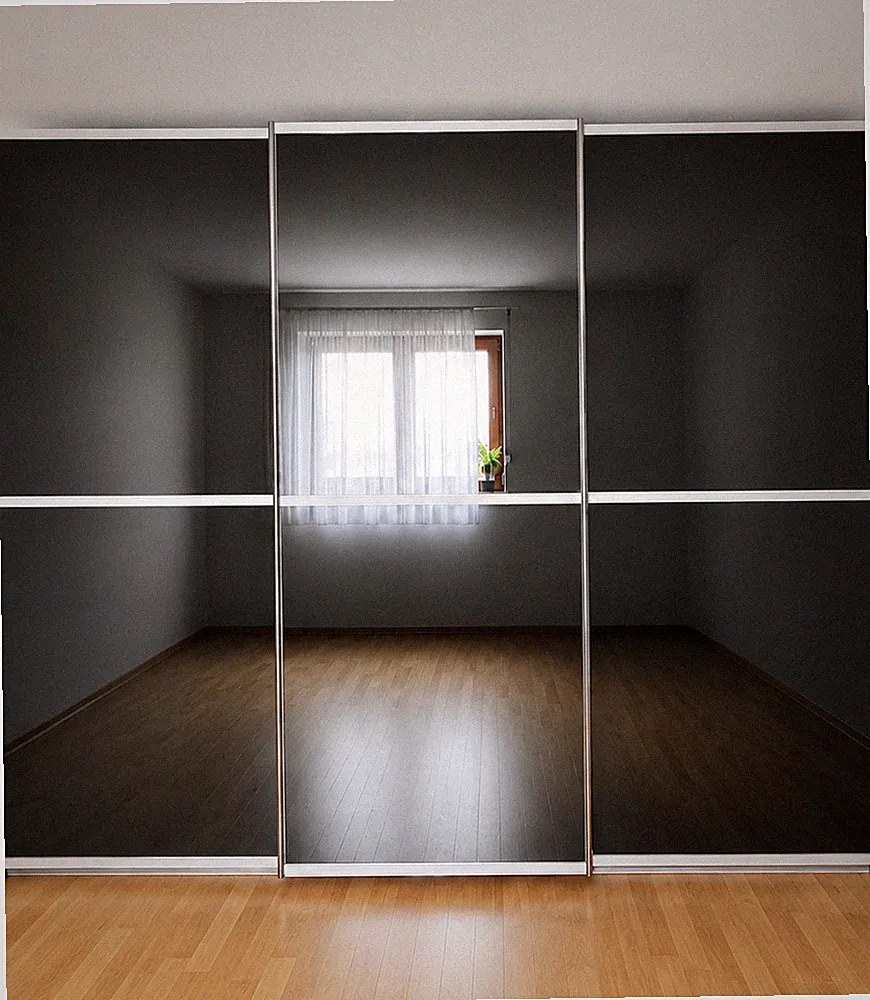 XXXLutz Kleiderschrank 300 cm | Soft-Close | Schwarzglas