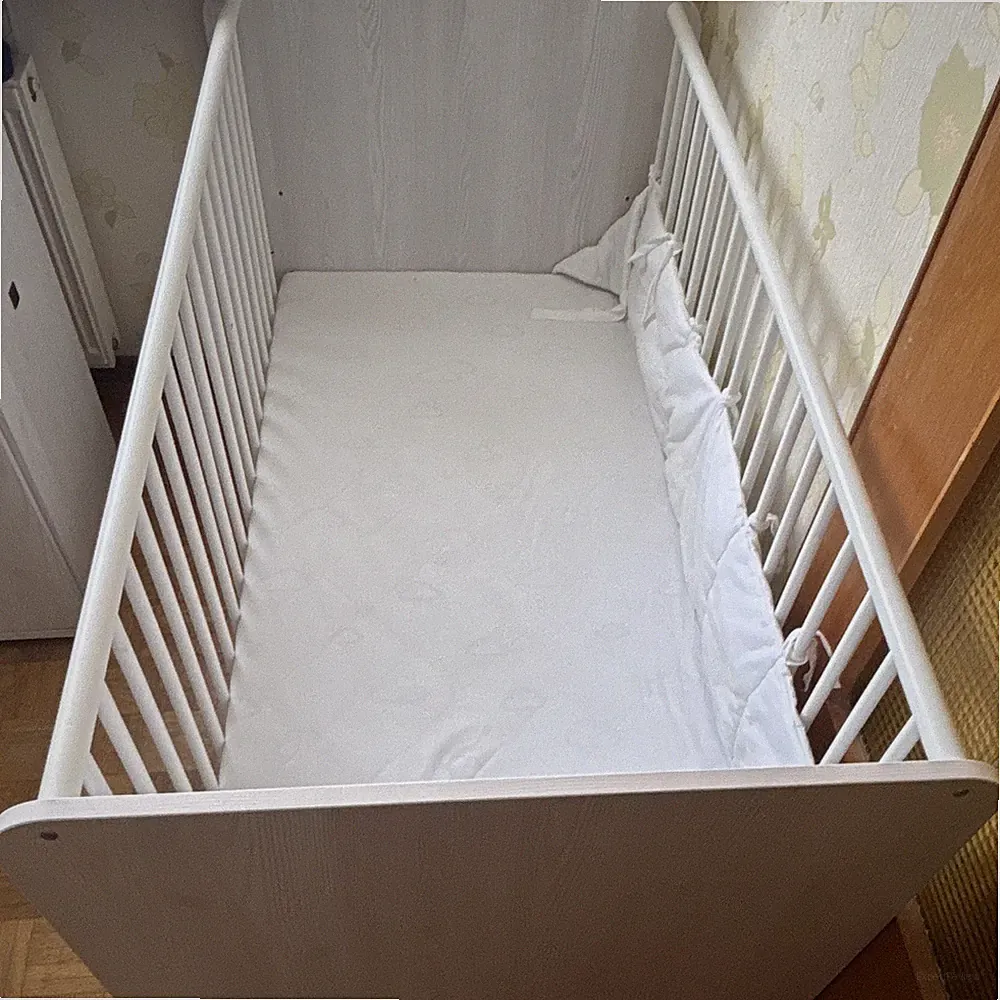 xxxLutz Kleiderschrank Weiß 2-türig Kinderzimmer Holz 90x55x190 cm mit Drehtüren