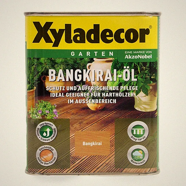 Xyladecor Bangkirai Öl BEULE Größenwahl Holz Öl Holzöl Hartholzöl Hartholz