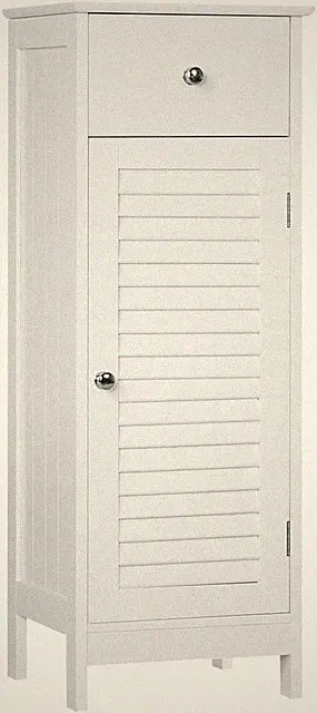 Yaheetech Badezimmerschrank Badschrank Schmal Badkommode Standschrank Mit Schubl