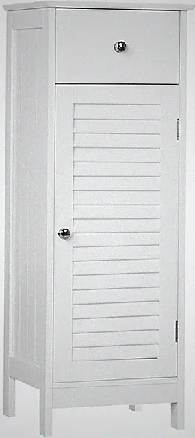 Yaheetech Badezimmerschrank Badschrank Schmal Badkommode Standschrank Mit Schubl