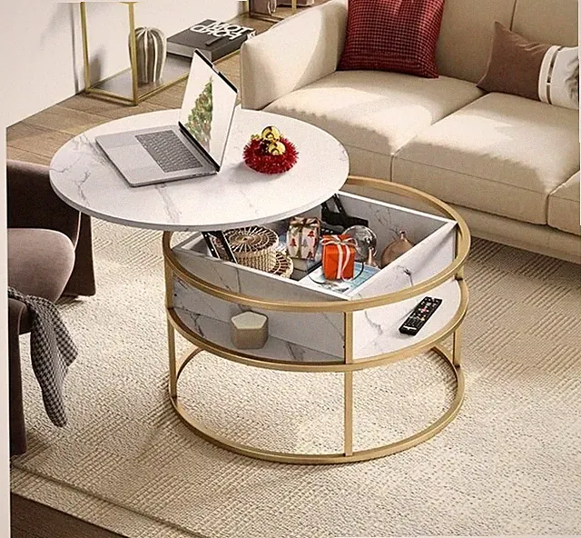 Yitahome Couchtisch Rund