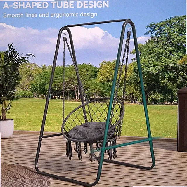 YITAHOME Hängesessel Hängesessel mit Ständer Kissen Terrasse Schaukelsitz Indoor Outdoo