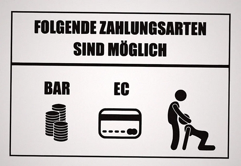 Zahlungsarten Aufkleber Auto Fenster Wand Möbel Deko