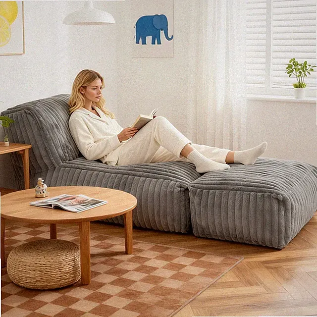 ZDFK-QIANHUI Modular Floor Chaise Lounge Convertible Multi-Scene Sofa Bed