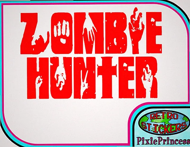 Zombie Hunter Toten Wanderschuhe Evil C Vinyl Aufkleber Wand Auto Fenster